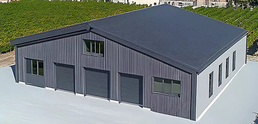 Corrugated Garage Roof Repair in McHenry