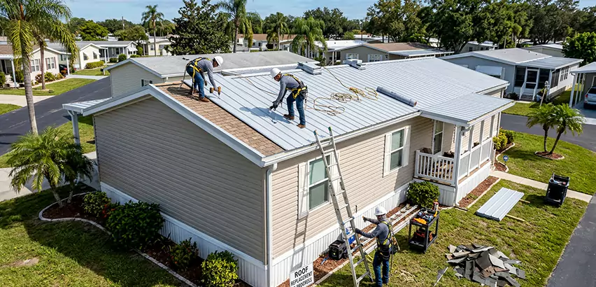 Mobile Home Metal Roof Replacement in McHenry
