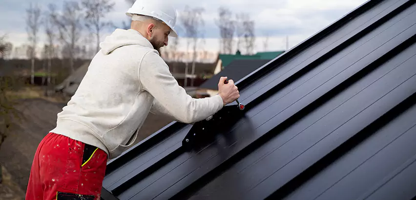 Tin Roof Ridge Cap Installation in McHenry
